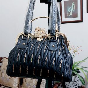Ladies crossbody with top handle pu leather china bag