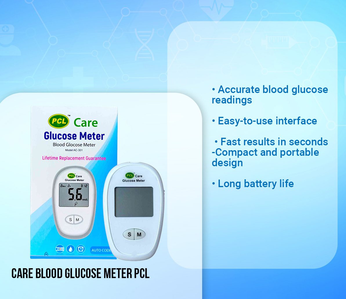 PCL CARE Glucose Meter Auto code - Image 2