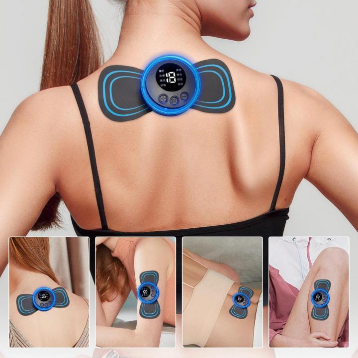 Mini Massager - Rechargeable Shoulder, Neck, Muscle, Tendonitis, Deep Tissue, Back Massager with 2 Pcs Butterfly Electro Pad - Image 3